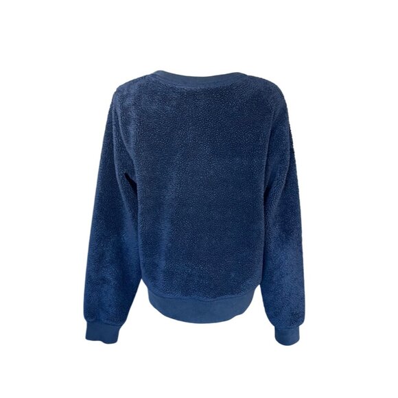 Abercrombie & Fitch Womens Graphic Crewneck Sweatshirt Size M Navy Preppy Y2K - Picture 4 of 7